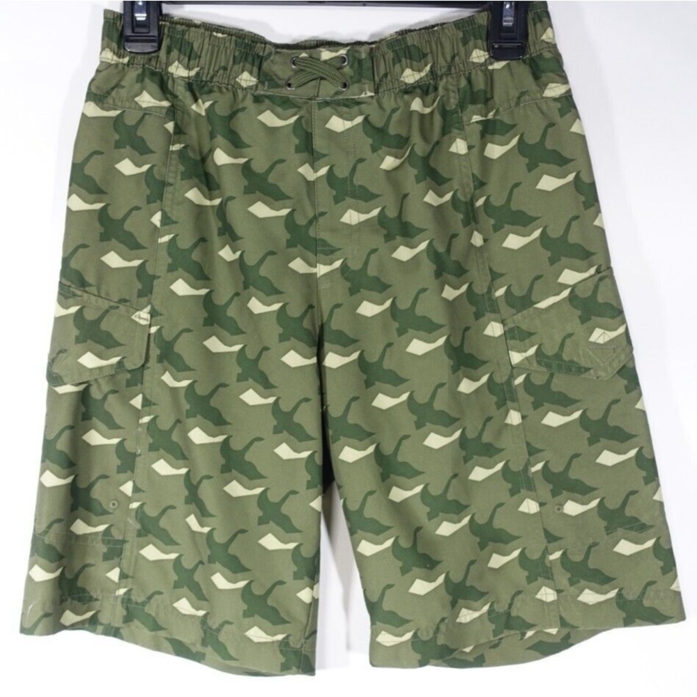 Gander Mountain Cargo Swim Shorts Boys XL 18/20 Camouflage Lined Geese Ducks